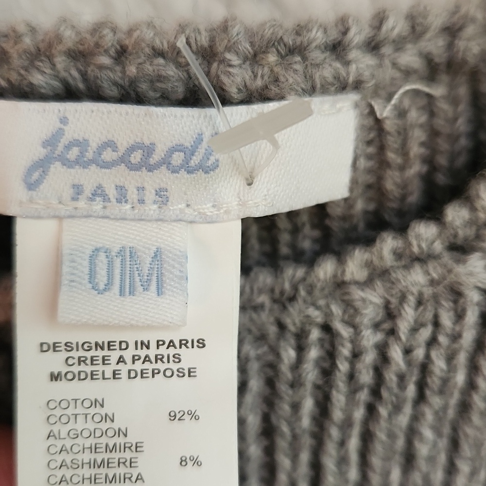 Jacadi Paris Grey & Soft Pink Knit 3 Piece Set - Picture 8 of 15